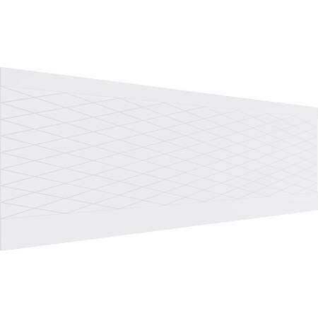 Ekena Millwork 32"H x 94 1/2"W Linked Diamond PVC Wainscot Paneling Kit WPK32X94LDM